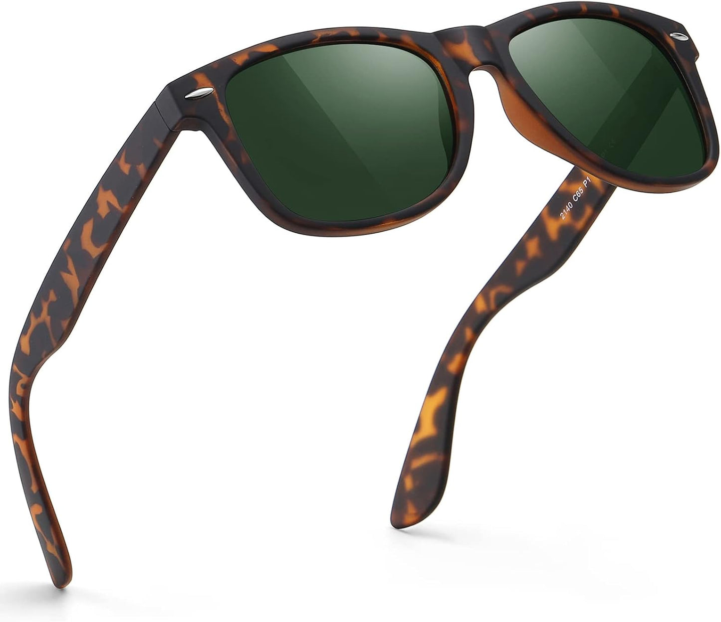 Polarized Sunglasses for Men & Women - Black Retro UV Protection for Driving & Fishing