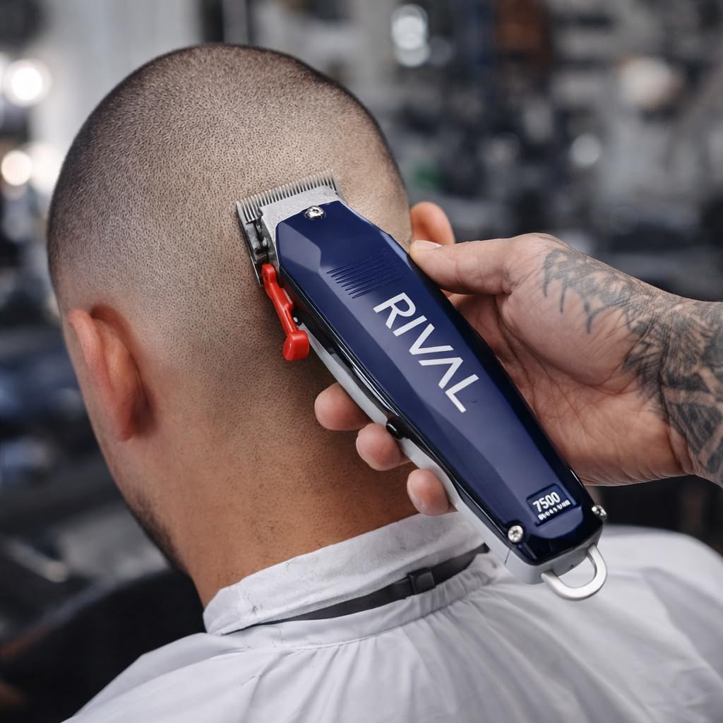 Stylecraft Rival Cordless Hair Clipper - Professional Grade with Digital Display & Metal Housing for Barbers