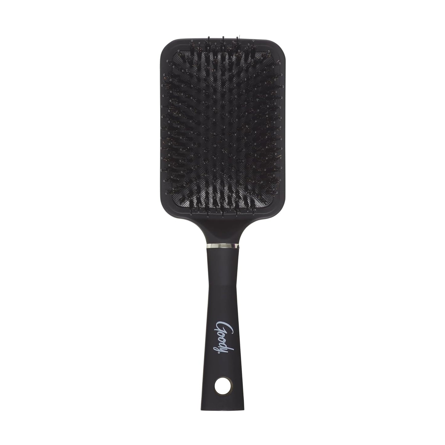 Detangle It Paddle Brush - Custom Style Detangler with Nylon & Boar Bristles | Perfect for Thick Hair, Black
