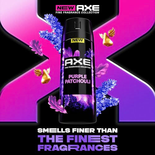 AXE Purple Patchouli Premium Body Spray - 72H Freshness, Aluminum-Free - 4 oz