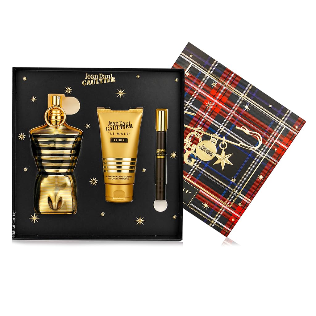 Jean Paul Gaultier Le Male Elixir Parfum - Long-Lasting Woody Aromatic Cologne for Men with Lavender & Tonka Bean | Luxury Fragrance
