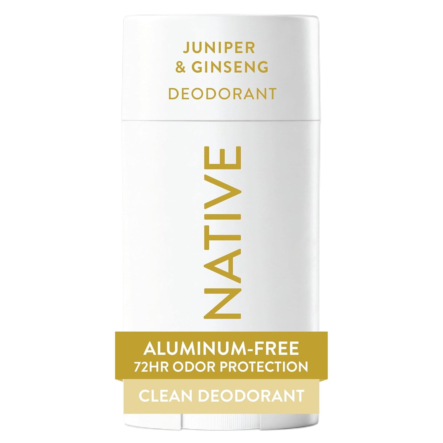 Native Deodorant - Aluminum-Free Grapefruit & Bergamot | 72-Hour Odor Control, 2.65oz for Men & Women