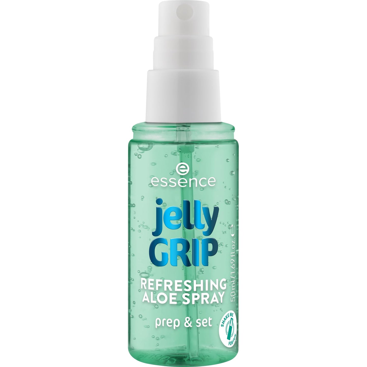 essence Jelly Grip Refreshing Aloe Spray, Fixation Spray, Transparent, Moisturising, Refreshing, Radiant Fresh, Vegan, Oil-Free, Alcohol-Free, Paraben-Free, Pack of 1 (50 ml)"