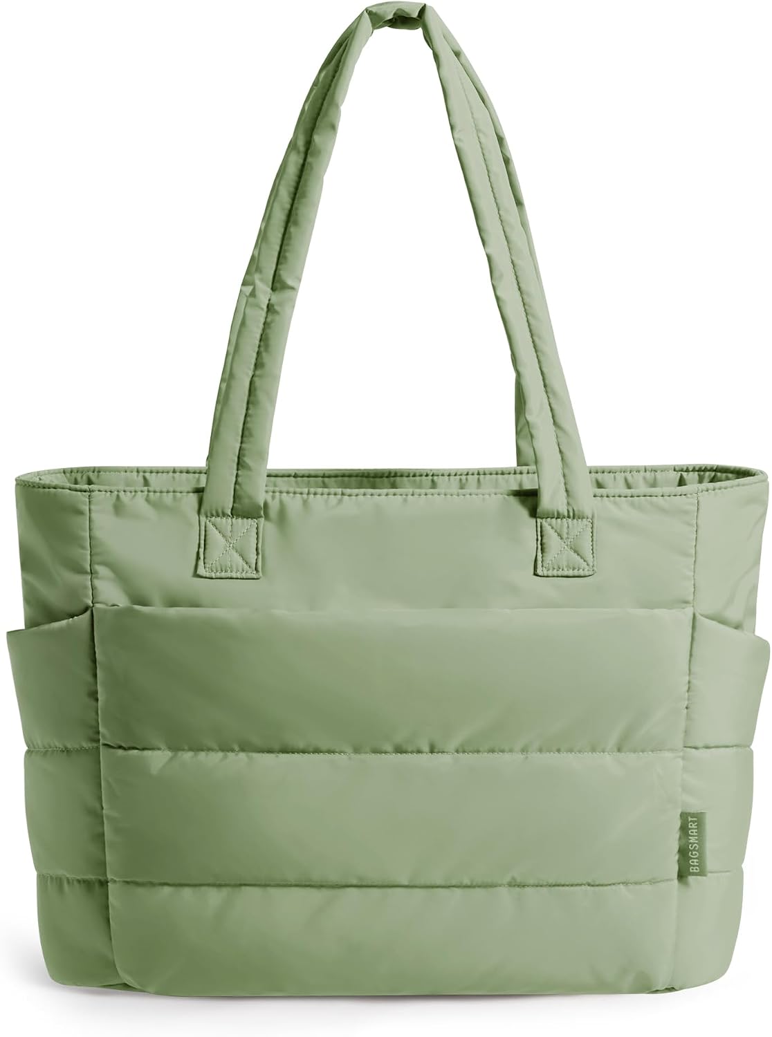 BAGSMART Tote Bag for Women - Lightweight Puffy Shoulder Bag with Compartments for Travel & Gym | Versatile Design