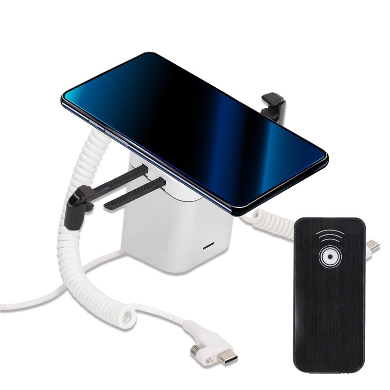 Diohce Cell Phone Anti-Theft Display Stand with Charging Function and 95‑120dB Security Alarm Design for Cell Phones Tablets Electronic Product Commercial Display and (for iOS)