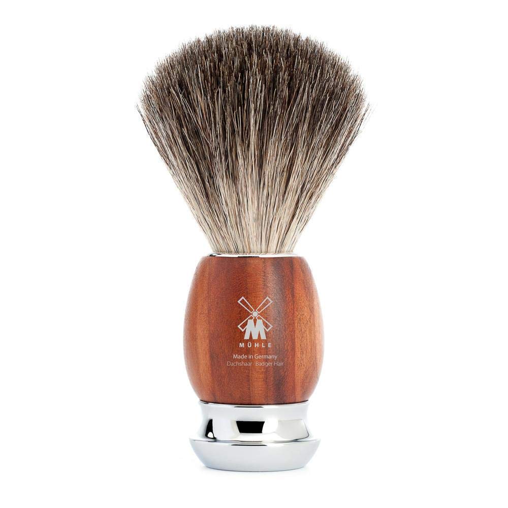MÜHLE VIVO Plumwood 4-piece Pure Badger 5-Blade Razor Shaving Set