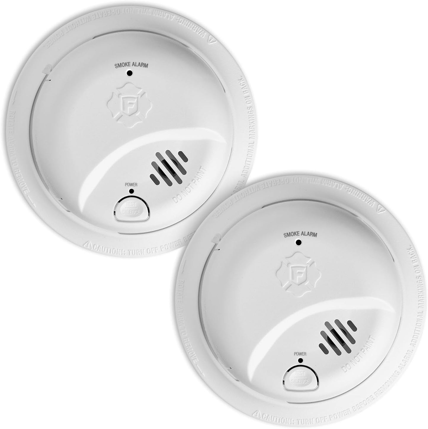 Smoke Alarm - Battery-Operated Detector with Test & Silence Button | SMI100, 1-Pack