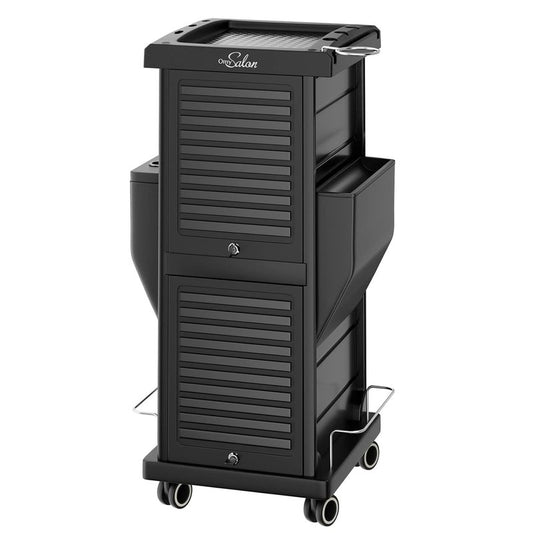 OmySalon Salon Trolley - Lockable Hair Cart Organizer with 6 Drawers & Wheels | Perfect for Stylists & Barbers