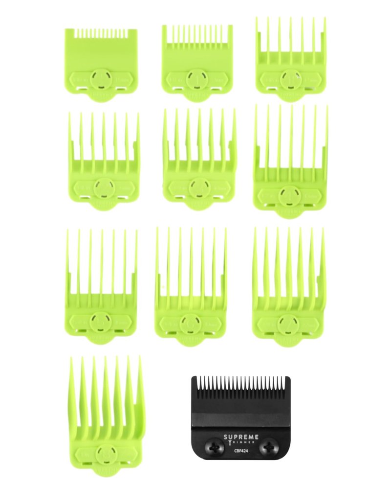 Supreme Trimmer Guide Combs & Fade Blade Bundle
