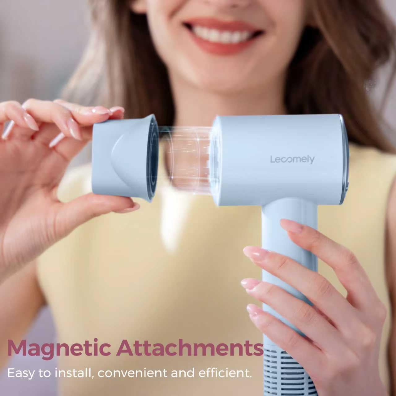 Dual Voltage Hair Dryer - High-Speed Travel Blow Dryer with 200M Negative Ions | Lightweight & Portable for Salon Results