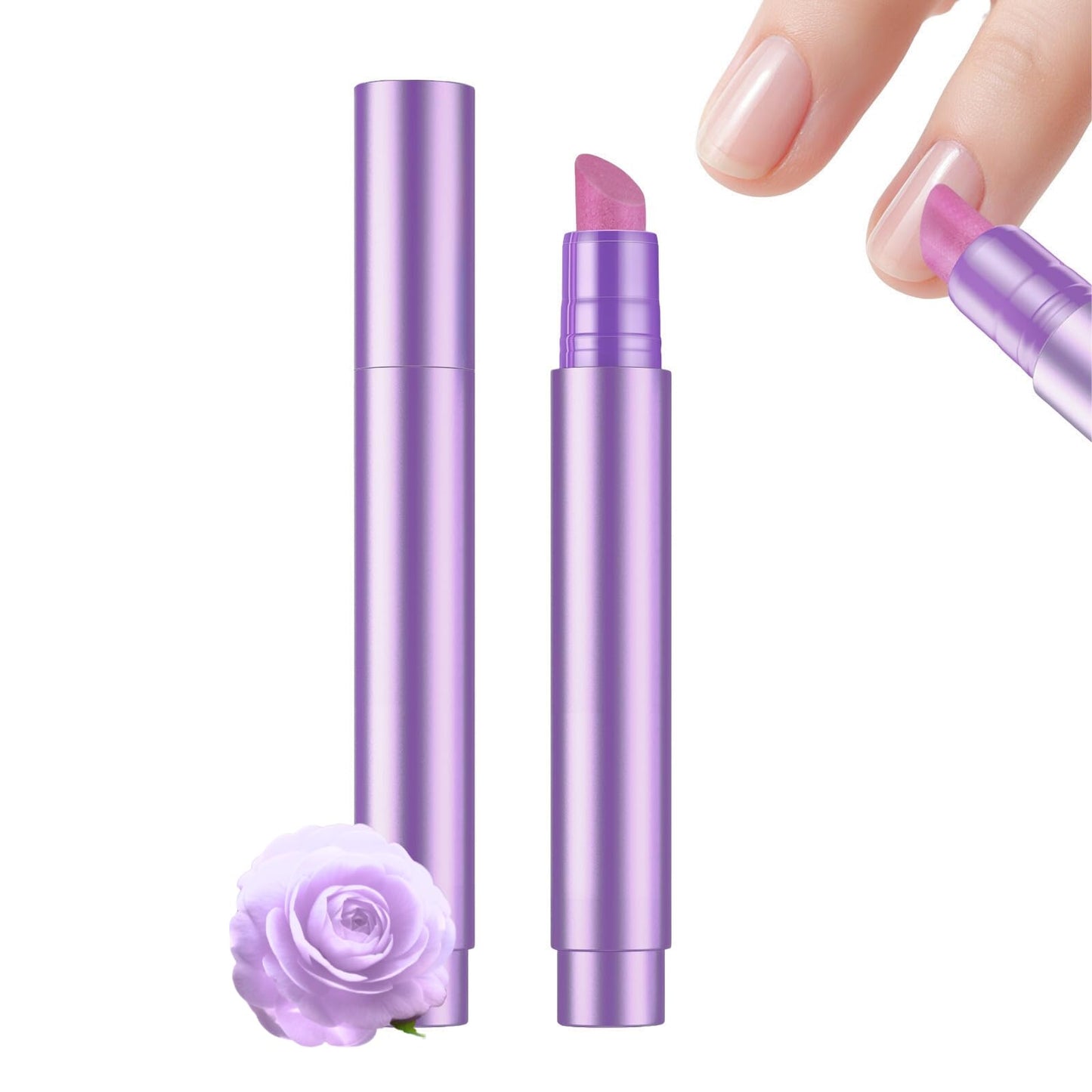 NineRoms 4-in-1 Cuticle Oil Pen Cuticle Pusher Nail Oil Pen with Ceramic Tip, Cuticle Treatment for Hangnails, Dry & Damaged Nails, Nail Cuticle Remover Pen