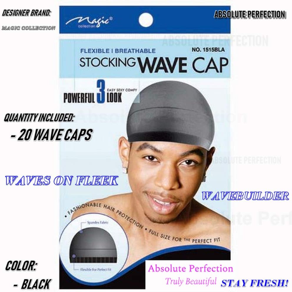 Stocking Wave Cap - Pack of 2 | Comfortable & Stylish Hair Accessories
