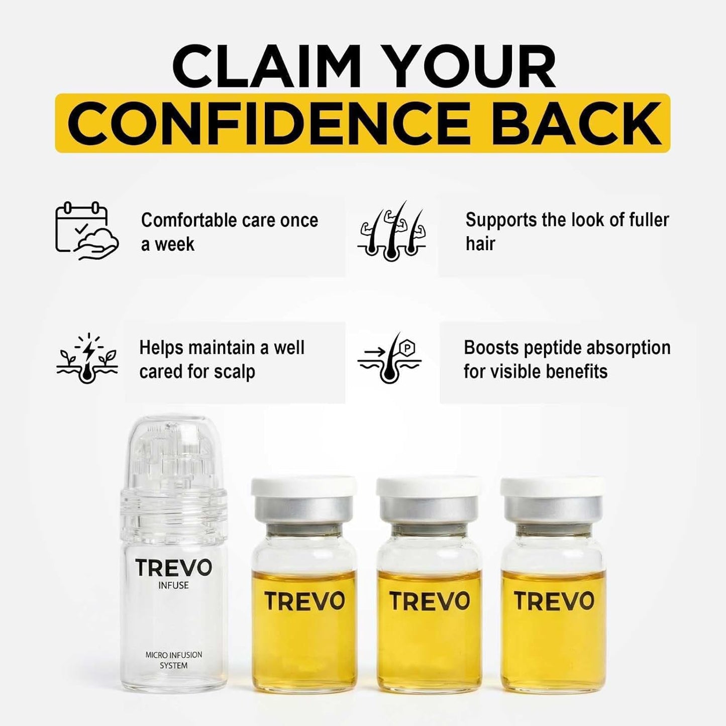 Trevo™ Micro Infusion Hair Care Kit - 24K Gold Applicator & Nourishing Serum