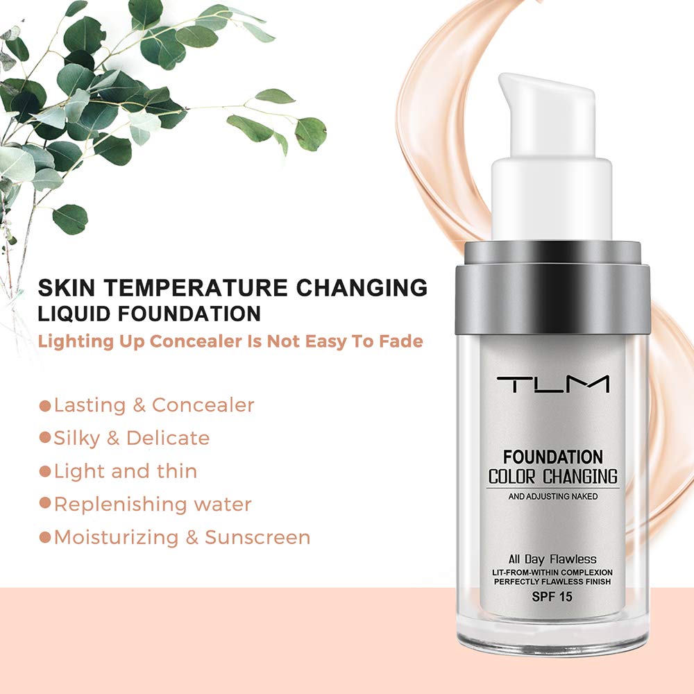 Color Changing Foundation - Moisturizing Liquid Sunscreen | 2 Pack, 30ml