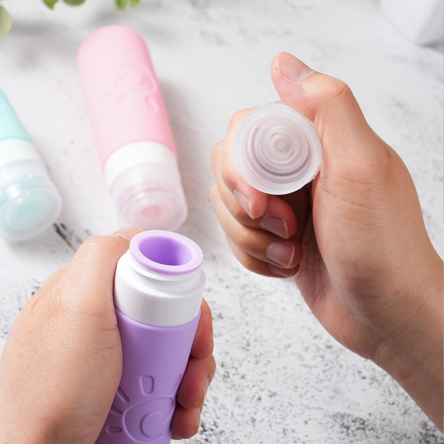 Zafit 18-Pack Travel Bottles - TSA Approved Silicone Toiletry Containers | Leak-Proof & Refillable for Shampoo, Conditioner, Lotion, Body Wash