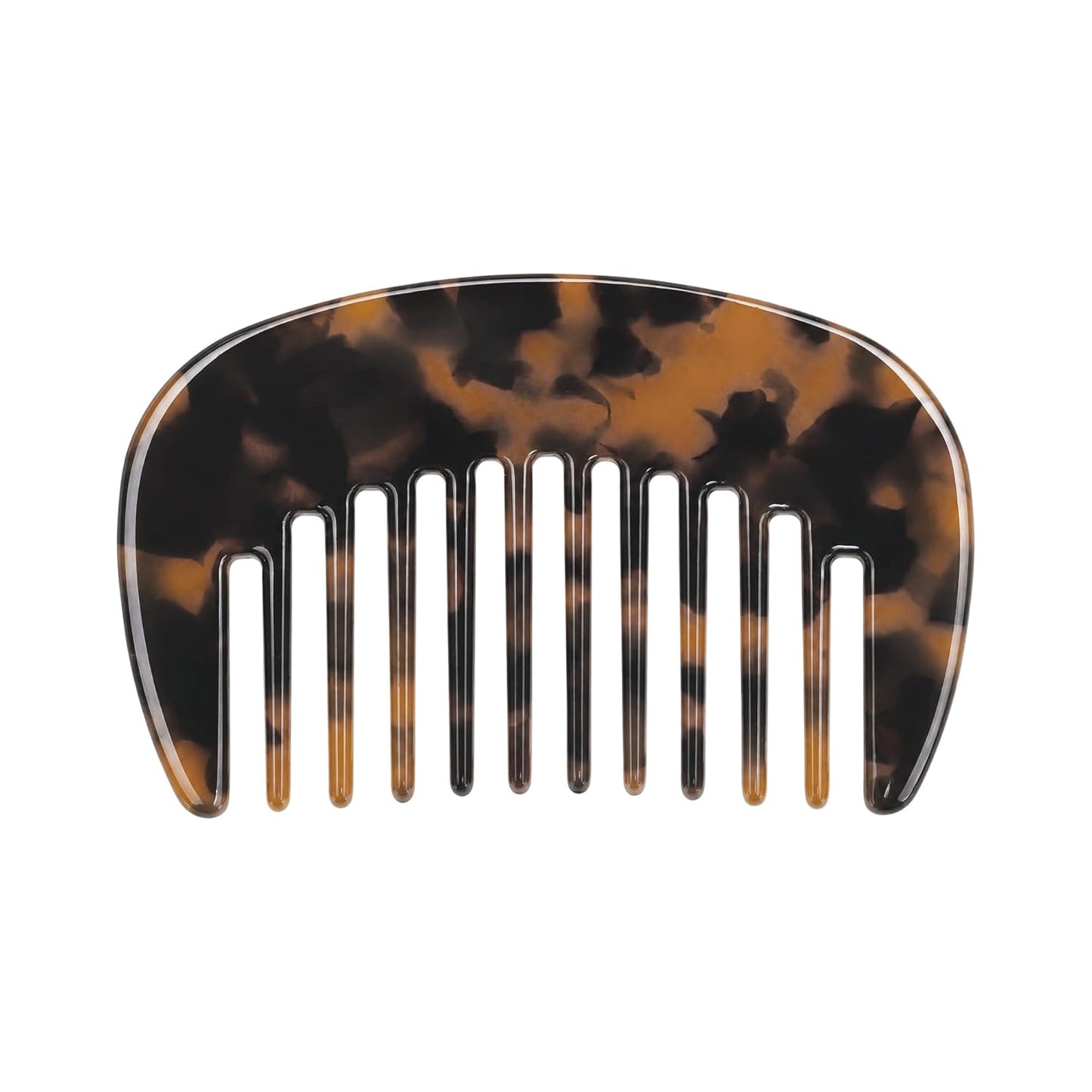 Wide Tooth Comb for Thick Curly Hair - Anti-Static Travel Comb | Emerald Green