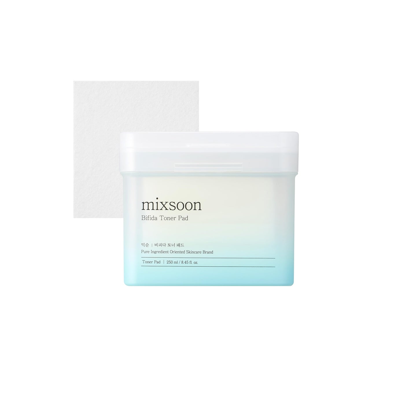 mixsoon Bifida Toner Pad,Moisture Barrier, Bifida Ferment Lysate, Rayon Sponge Pad (250ml/8.45fl.oz/120 Sheets)