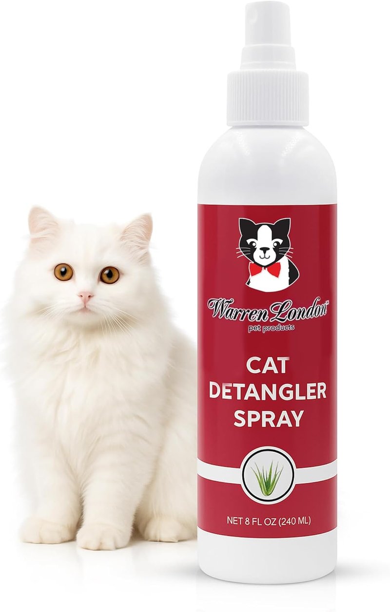 Cat Detangler Spray - Unscented Formula for Easy Grooming | 8 oz