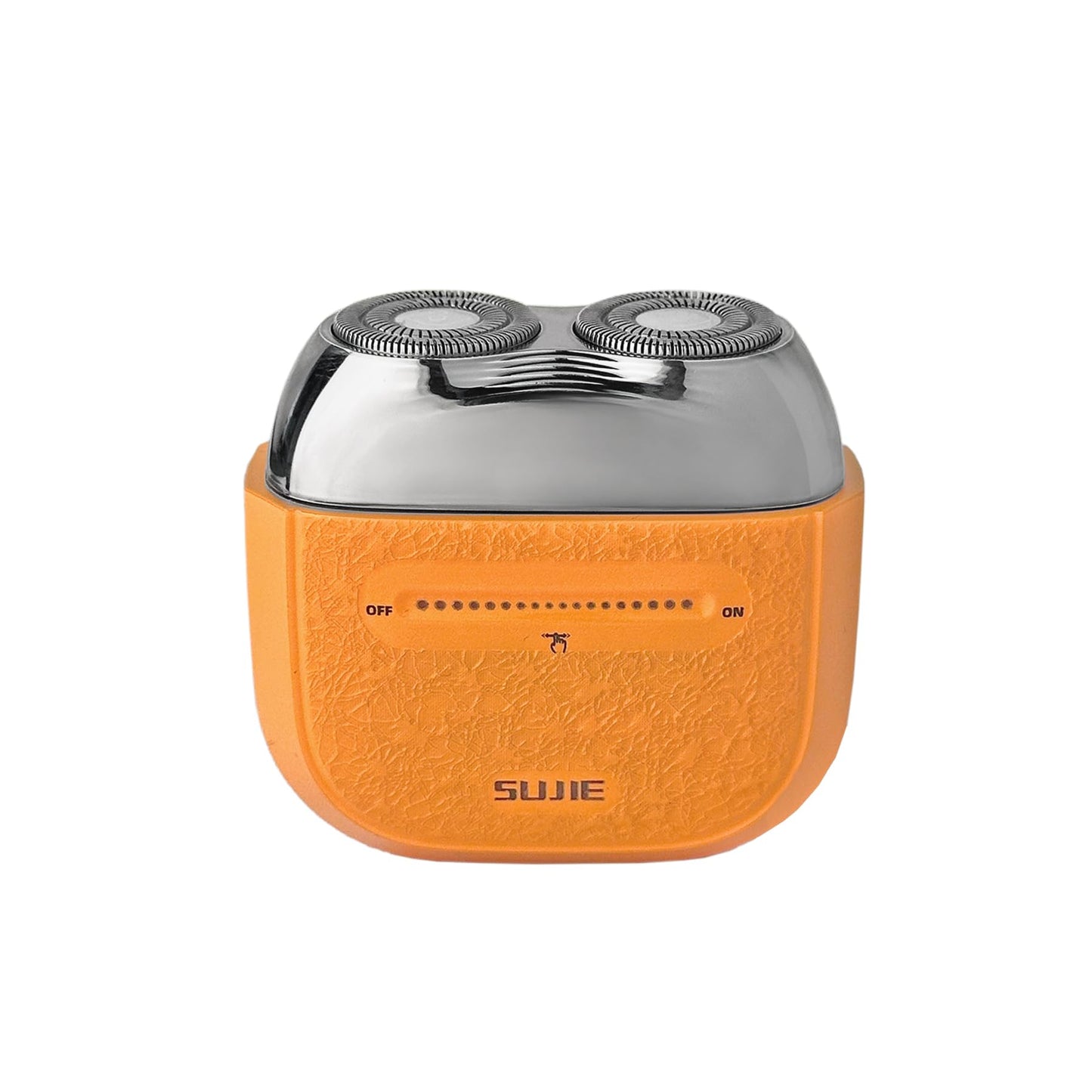 Mini Portable Electric Shaver for Men 2 Head Travel Shaver Magnetic Shaving Head Dry Wet Close Shave USB-C Rechargeable Razor for Home, Office, Car, Gifts (Orange)