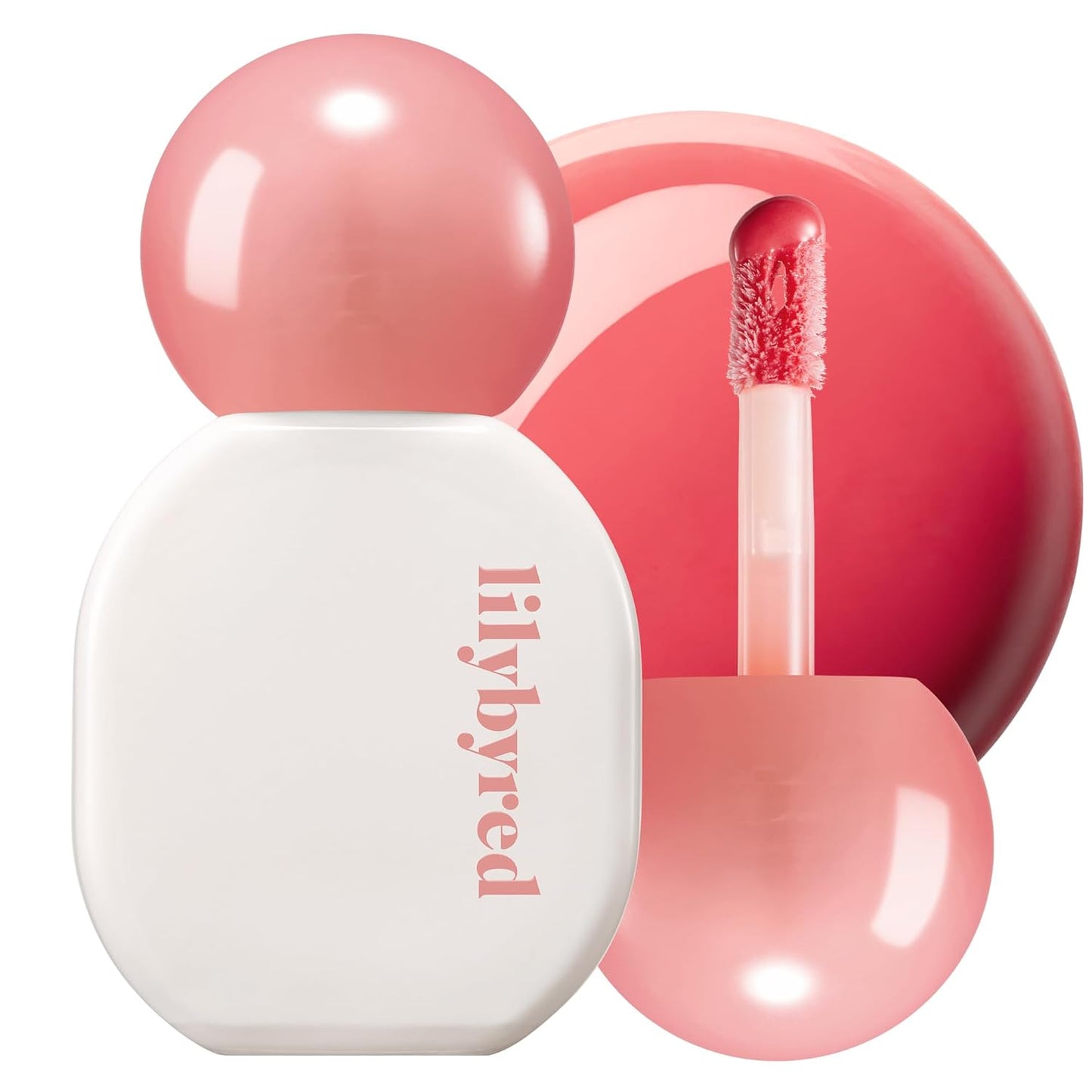 Lilybyred Sugar Wrapping Tint Gloss - Korean Lip Stain, Ceramide-Infused, Lightweight & Non-Sticky | 0.21 oz, 01 Peach Syrup