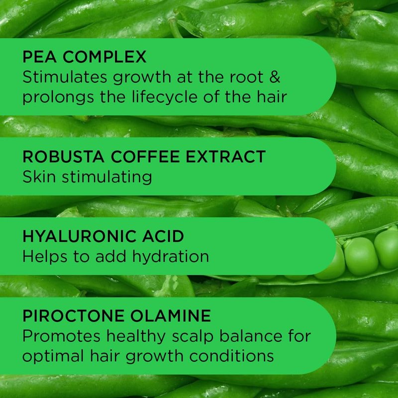 Noughty 97% Natural Get Set Grow Tonic, Leave in Treatment for Thicker and Fuller Looking Hair, with Pea Complex and Hyaluronic Acid 2.5fl.oz