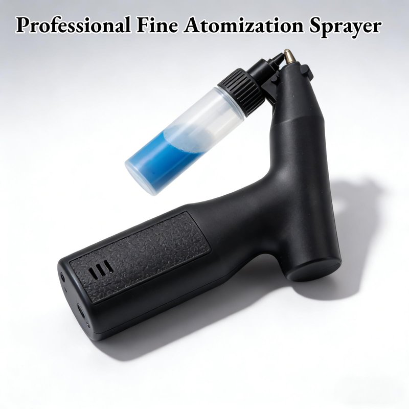 AUNMAS Rechargeable Electric Paint Sprayer, 5mm Spray Width Powerful Motor with Long Battery Life for Car Interior, Furniture