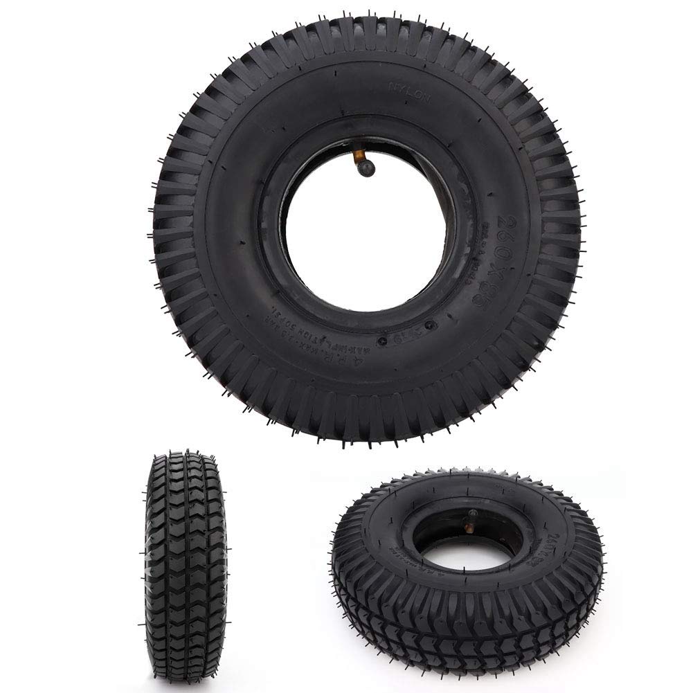 Dioche Wheelchair & Mobility Scooter Tires, 3.00-4/260X85 Rubber Tires, Replacement for Electric Wheelchair & Scooter