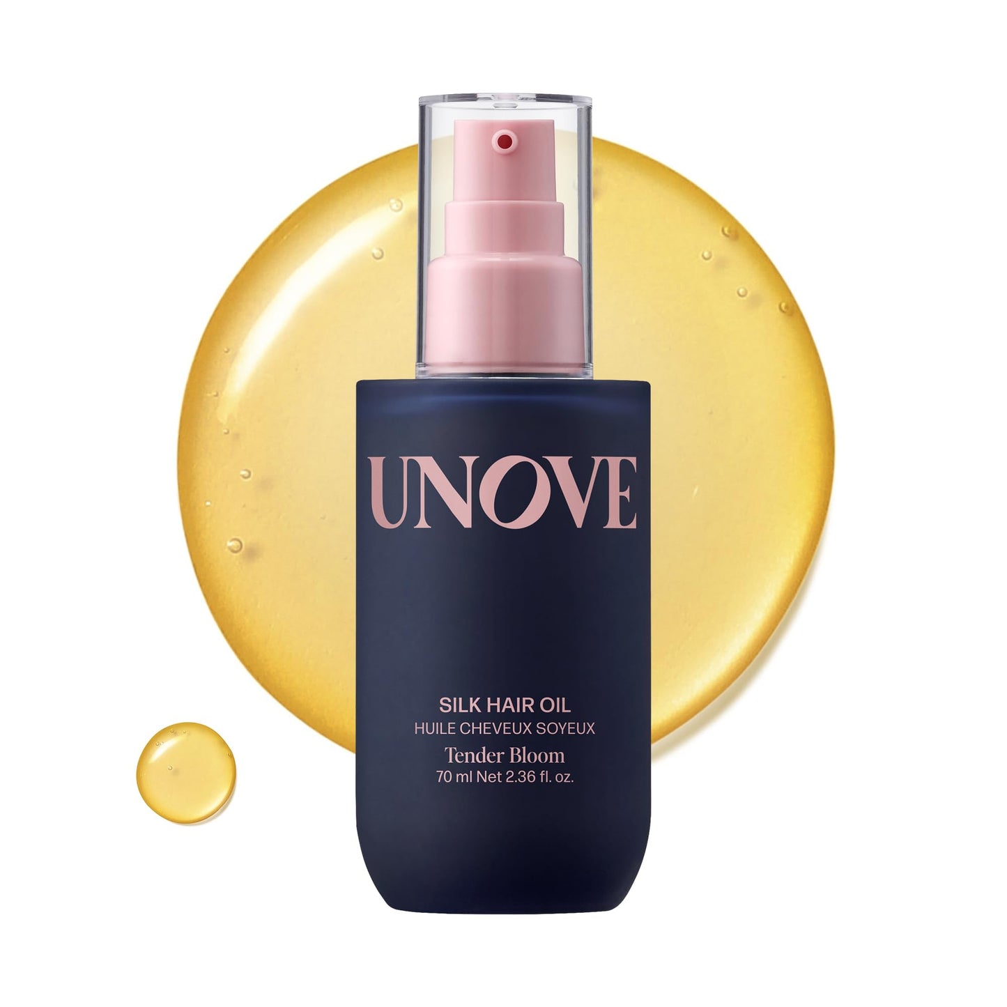 UNOVE Deep Damage Silk Oil Essence Hair Serum 70ml/2.4fl.oz | Nourishing Hair Oil for Dry, Frizzy, and Damaged Hair | Lightweight Smoothing Serum | Frizz Control and Split End Care | Heat Protection