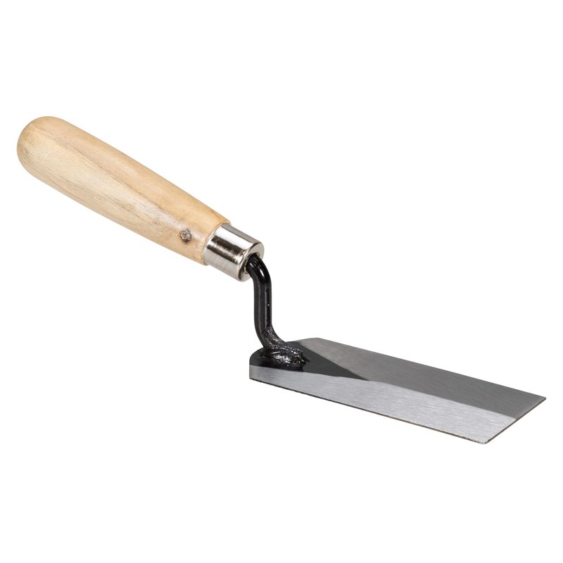 Marshalltown Masonry Margin Trowel, 5 Inches by 2 Inches, Carbon Steel Blade, Wood Handle, Concrete Trowel for Masonry Tools and Concrete Tools, 97