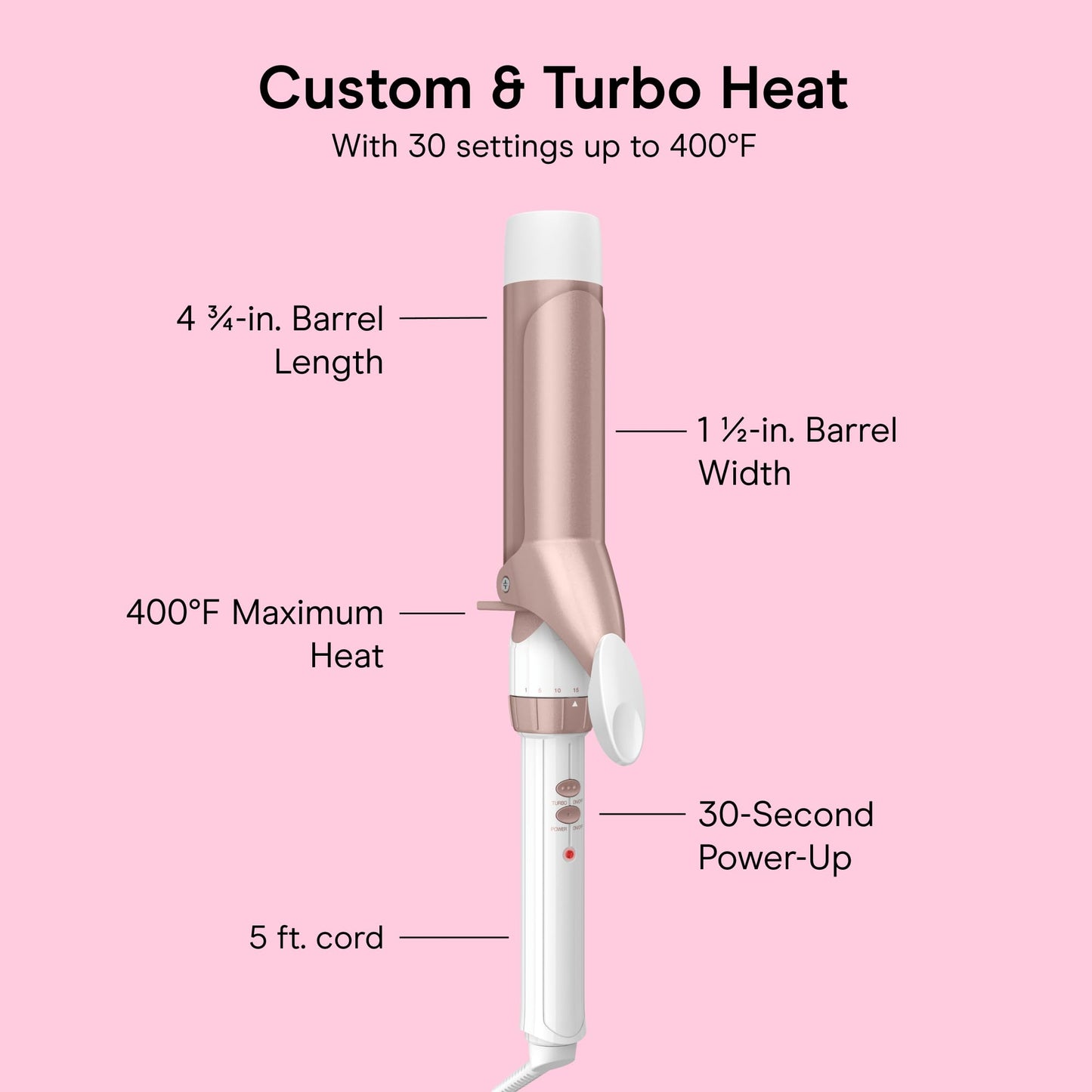Conair Double Ceramic 1 ½-Inch Curling Iron
