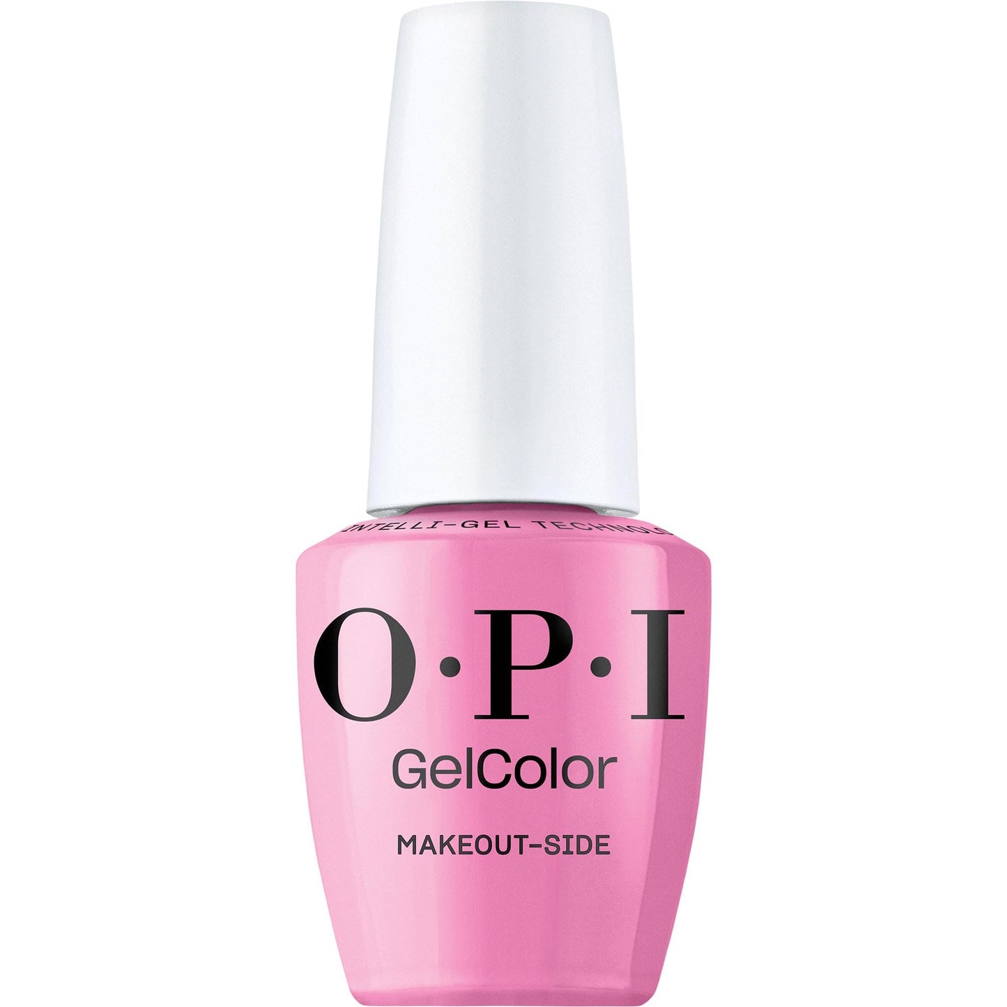 OPI GelColor Makeout-side | Opaque Bright Cool Pink Crème LED Cure Gel Nail Polish | Salon-Quality Shine, Long-Lasting Wear | Vegan & HEMA Free | 0.5 Fl Oz