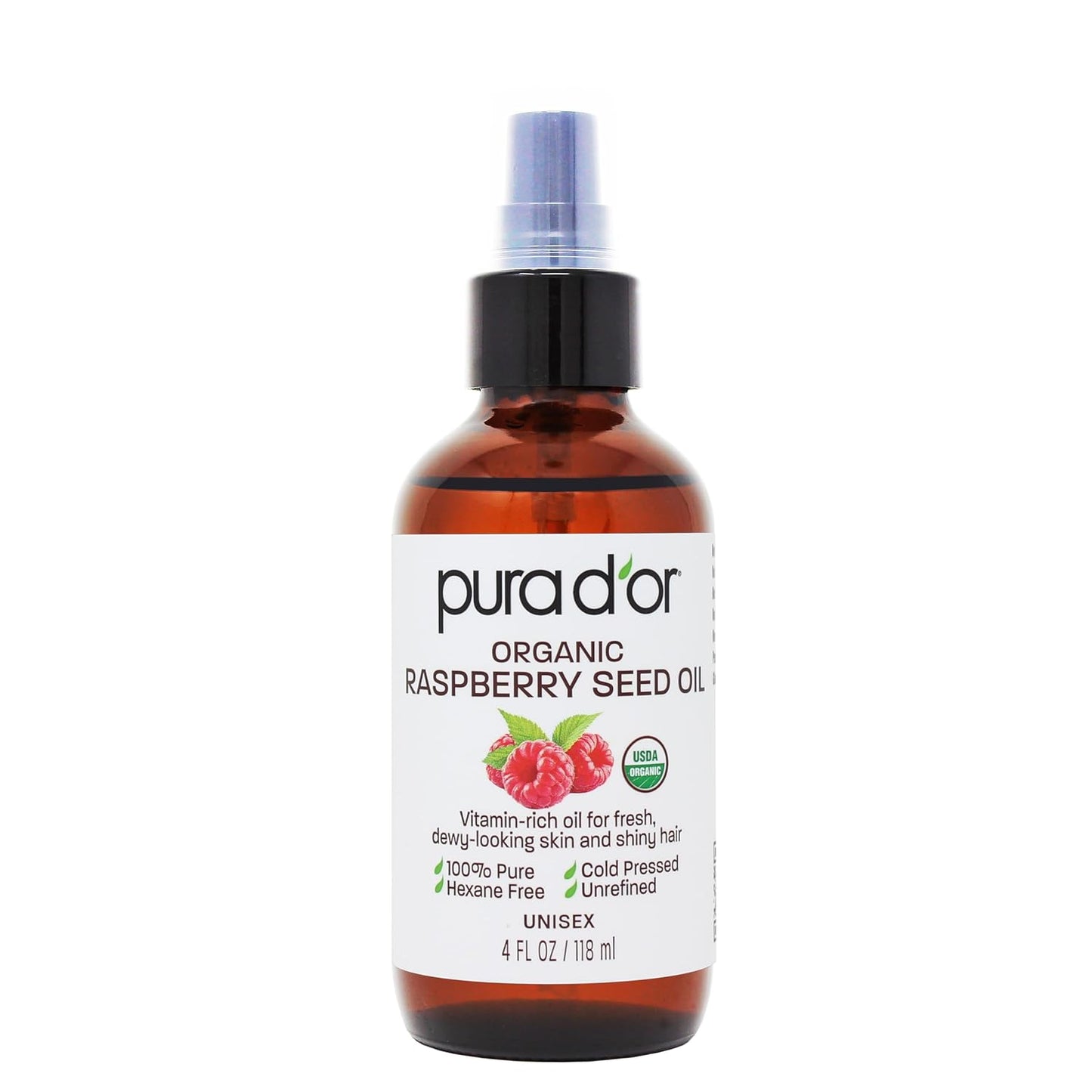 PURA D'OR Organic Vitamin E Oil - 70,000 IU Ayurvedic Skin Care | Lightweight Moisturizer for Face & Body