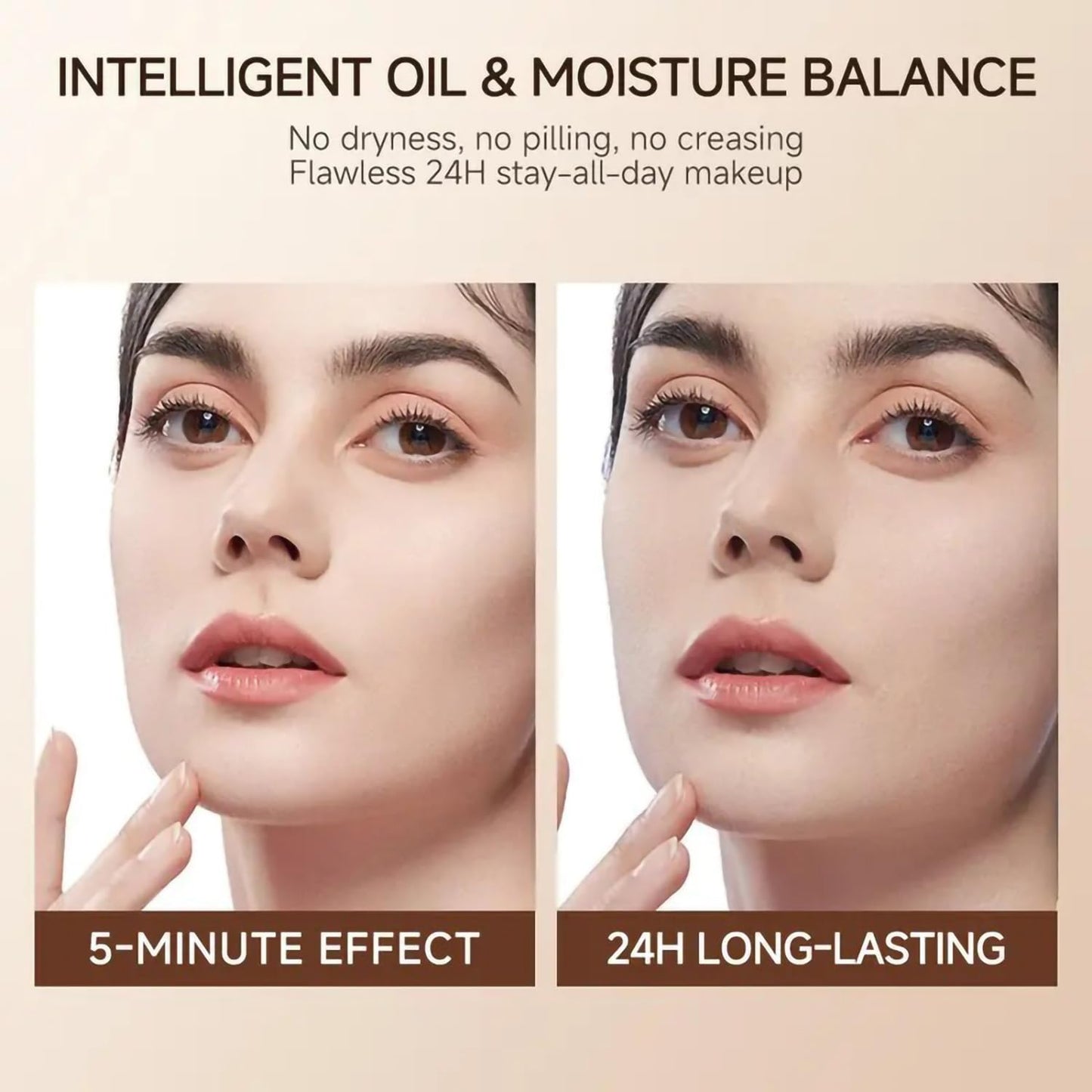 Luminous Dual-Ended Concealer Foundation Stick - Full Coverage 2-In-1 Contouring Cream | Flawless Finish #01