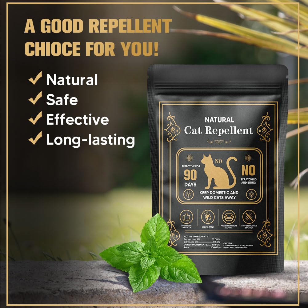 VDKOGSX Cat Repellent Indoor & Outdoor, Cat Urine Deterrent, Cats Pee Repellant, Cat Scratch Deterrent for Furniture/Rug/Curtain, Keep Cats Out of Yard (1 Ounce (Pack of 8))