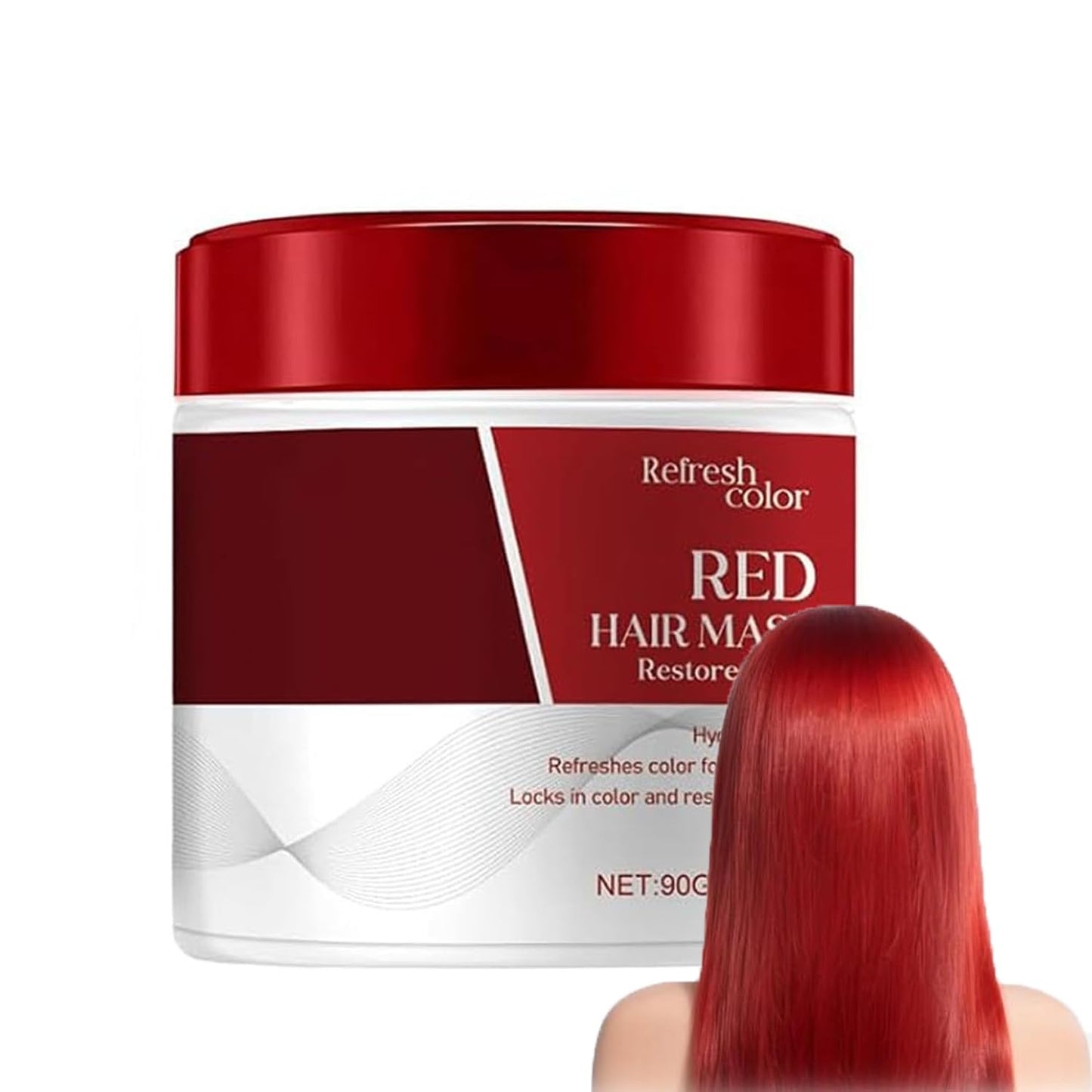 Red Hair Mask - Color Boosting Conditioner for Damaged Hair | Repairs, Strengthens & Hydrates (1 Piece)