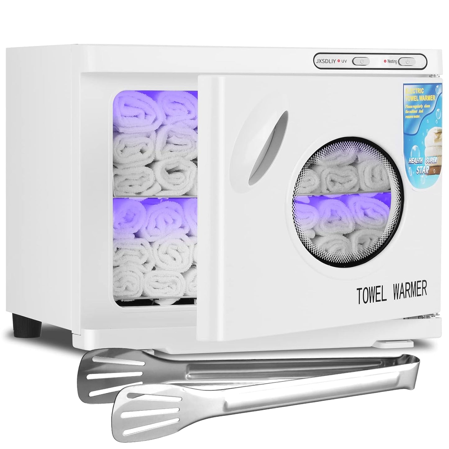 Towel Warmer Cabinet - 23L LED Hot Towel Heater for Spa & Salon | Quick Heating, Black Finish