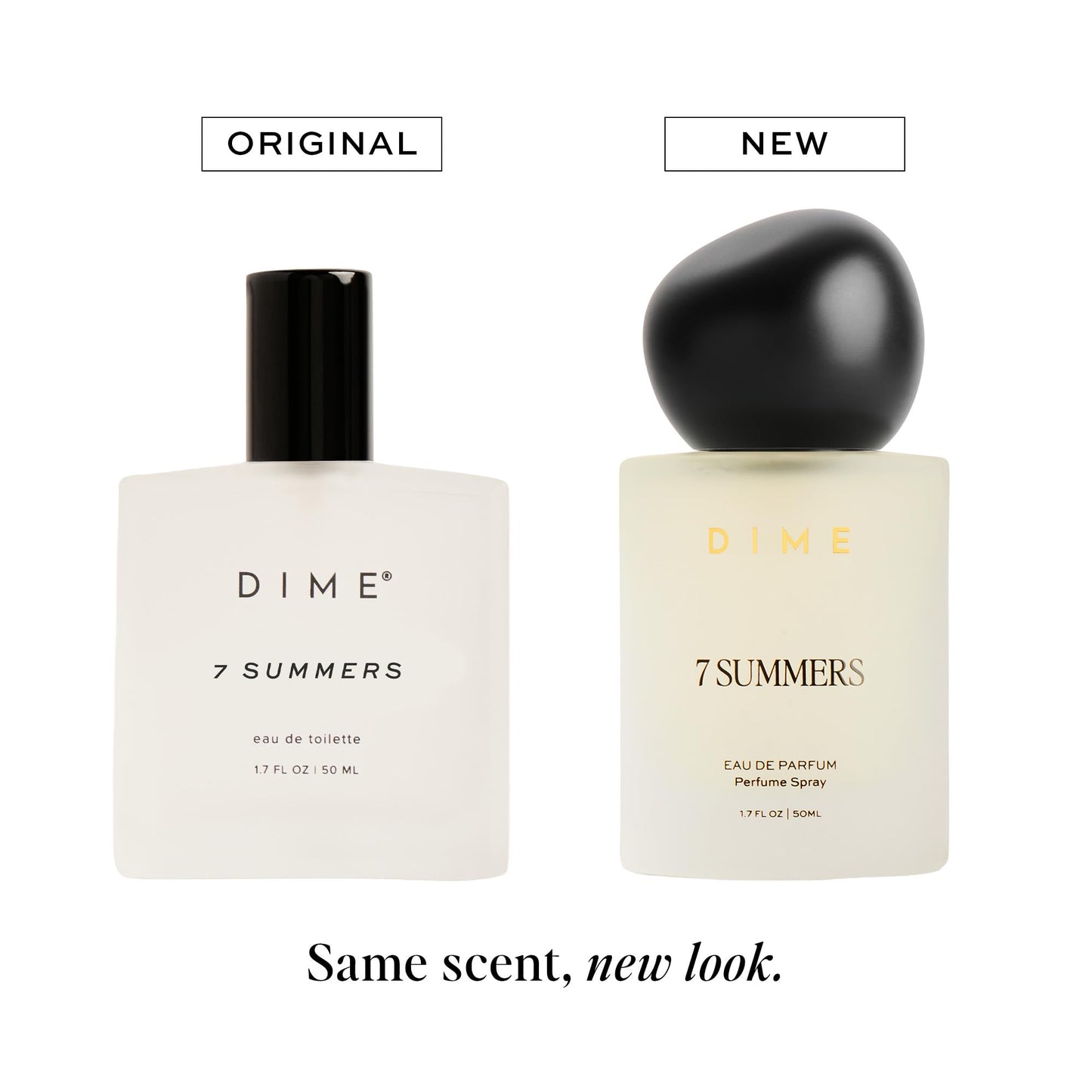 DIME Beauty 7 Summers Perfume for Women, 1.7 oz / 50 ml - Sweet Floral Scent, Clean Fragrance Eau de Toilette, Hypoallergenic