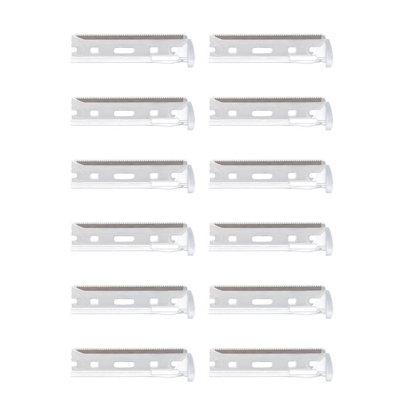 Facial Razor Replacement Blades - Be suitable for tweezerman facial razor refills.12 Count (Pack of 1)