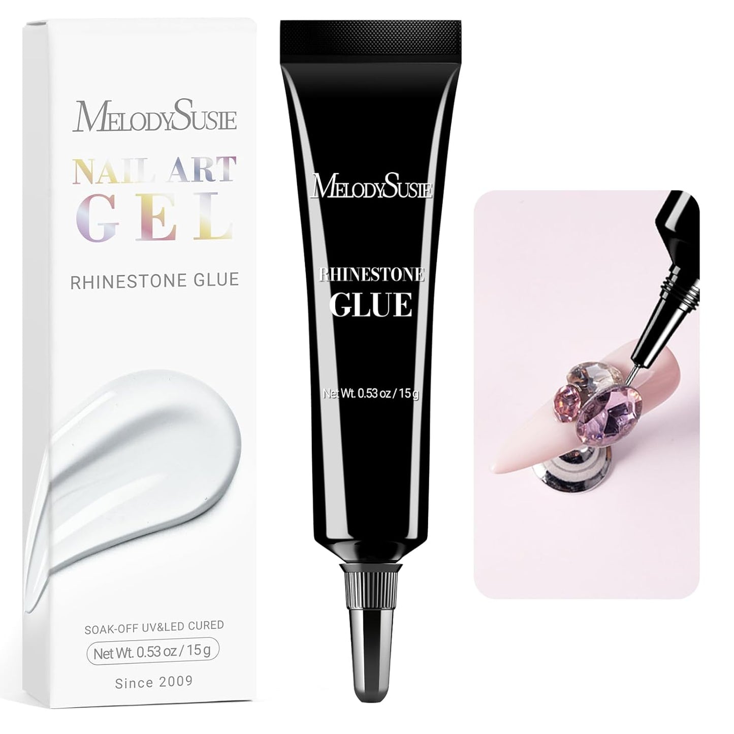 MelodySusie Nail Glue Remover - Acetone-Free Formula for Press-On Nails | Gentle & Multi-Functional 50ML