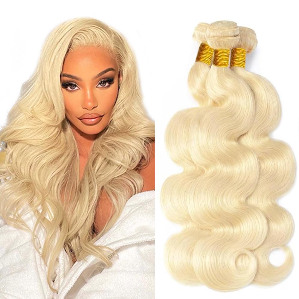 Blonde Bundles Human Hair 613 Body Wave Bundle Human Hair Unprocessed Virgin Remy Hair 3 Bundles/150g 20 22 24 Inch 613 Bundle