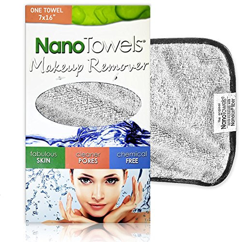 Nano Towel Makeup Remover - Grey Facial Wash Cloth for Sensitive Skin