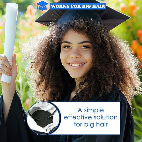 Graduation Cap Headband for Women - 2Pcs Anti-Fall Hairband