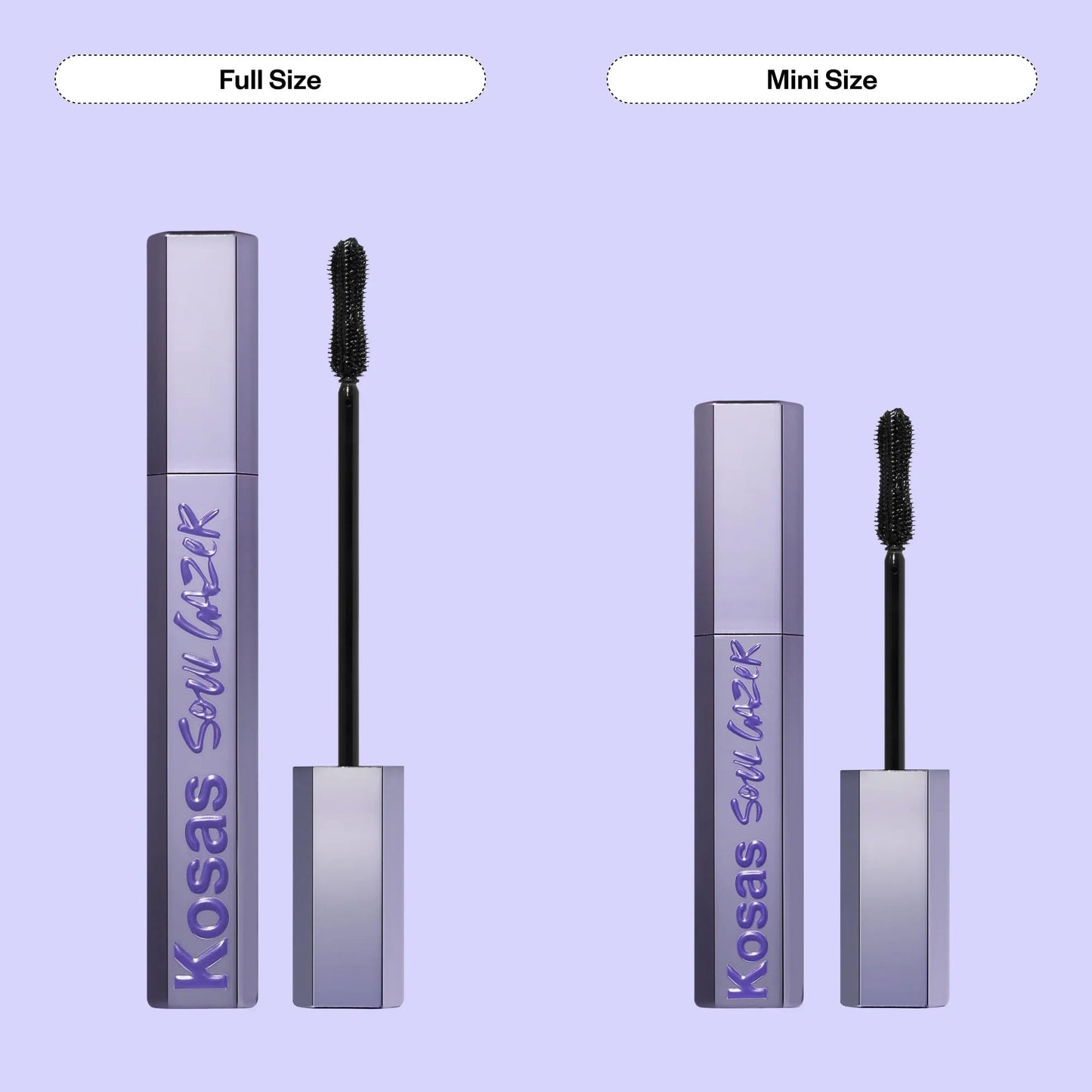 Kosas Mini Soulgazer Lengthening + Lifting Peptide Mascara– Smudge-Proof, Clump-Free Mascara + Lash Serum 2-in-1, Defined Lashes – Curvilinear Molded Brush, Vegan, Sensitive-Eye Safe