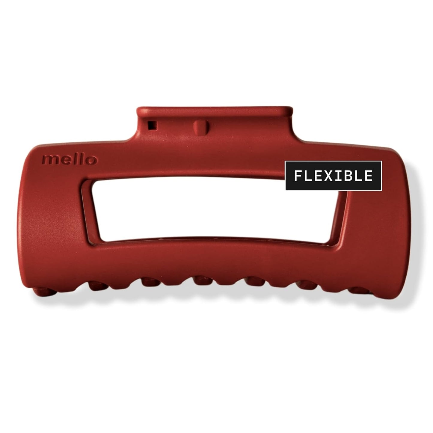Medium Hair Clip - Flexible Comfort Hair Claw for Strong Hold on Thick & Thin Hair | Dark Brown, Matte Finish