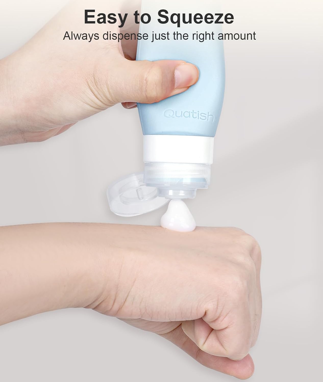 Travel Bottles for Toiletries - 6 Pack Leakproof TSA Approved 3 oz Silicone Containers | BPA Free, Black
