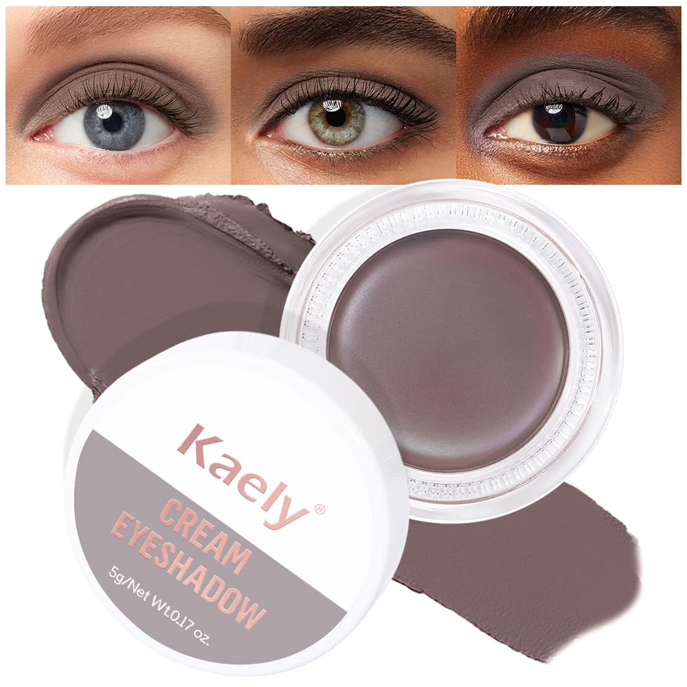 Matte Cream Eye Shadow Palette - Highly Pigmented Monochrome Colors | Waterproof & Blendable for Mature Skin