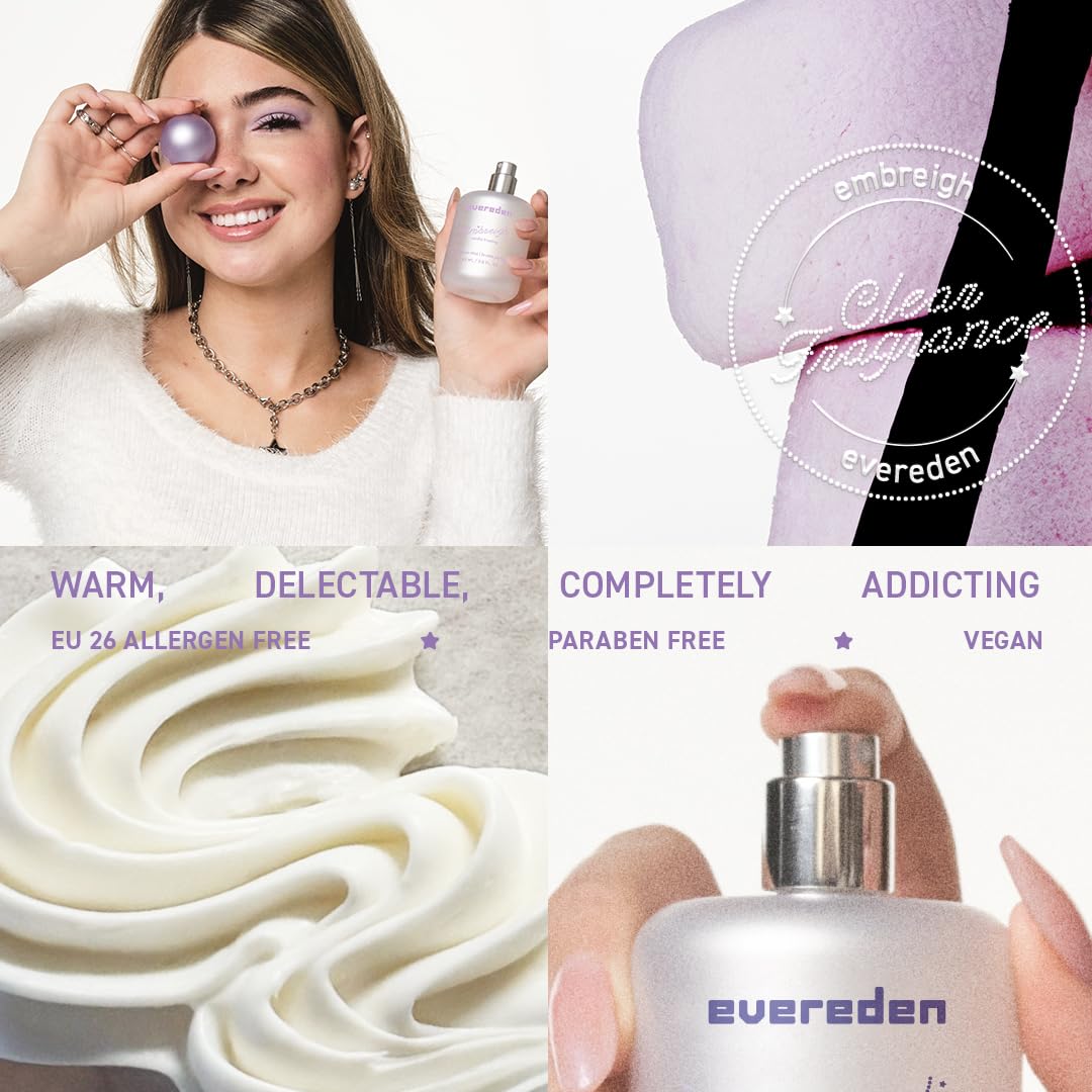 Evereden x Embreigh Hair and Body Fragrance Mist | Vanilla Frosting Limited Edition | Kids Perfume for Girls | Hair and Body Mist for Teens | Long Lasting Perfume for Teen Girls | 3 fl.oz.