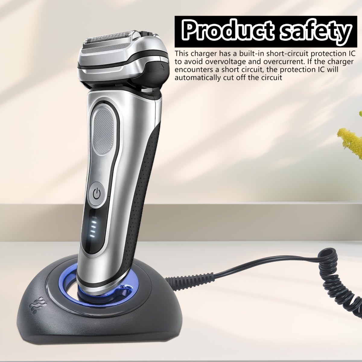 LO MERECES Shaver Charger and Charging Stand for Braun Series 9 8 7 5 3 6, Charger Base for Braun S3 S6 S7 S8 S5 S9 Electric Razor Replacement for Braun Trimmer Charging Dock