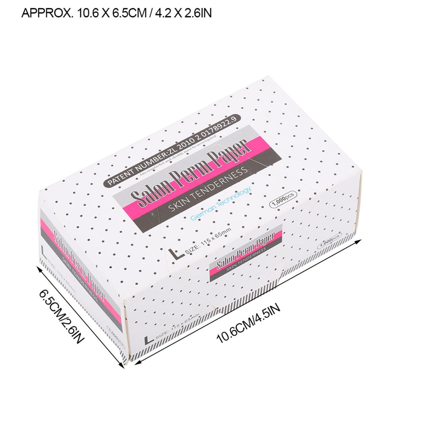 Cunyuer 1000PCS Breathable Perm Papers for Hair, Thin Mesh Hair Perm Kit Grooming Tools for Hair Salon Shop or Home Hair Perms