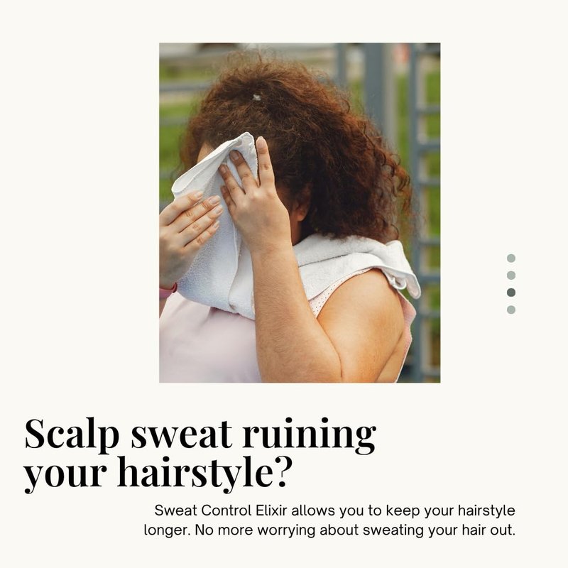 Regular Strength Sweat Control Elixir - Scalp Antiperspirant Serum for Silk Presses, Braids & Locs | Non-Greasy Formula